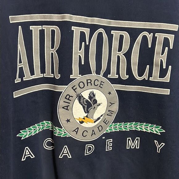 🔥🔥 True Vintage AIR FORCE ACADEMY Crewneck Sweatshirt - EXCELLENT - Sz L 🔥 - Picture 2 of 7